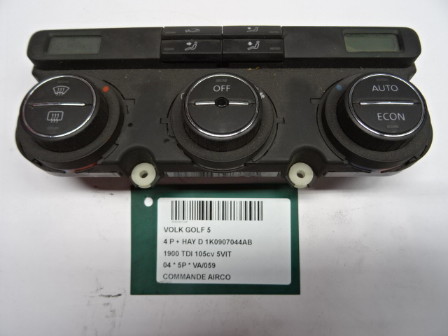 COMMANDE D&#039;AIRCO Vw GOLF V 11/03 - 08