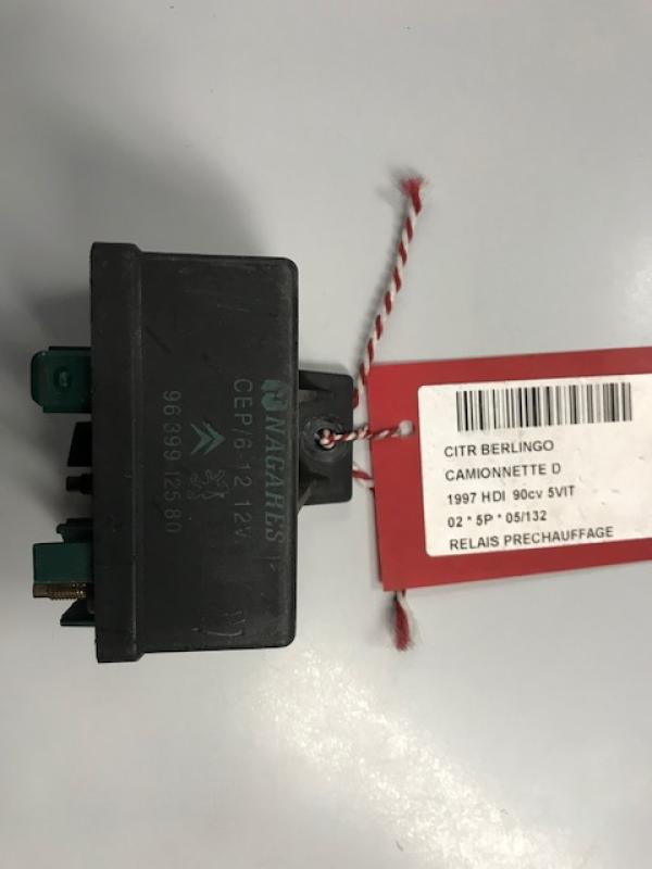 RELAIS DE PRECHAUFFAGE Citroen BERLINGO 96 - 09