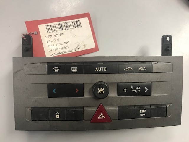 BEDIENINGSPANEEL AIRCO Peugeot 407 5/2004+