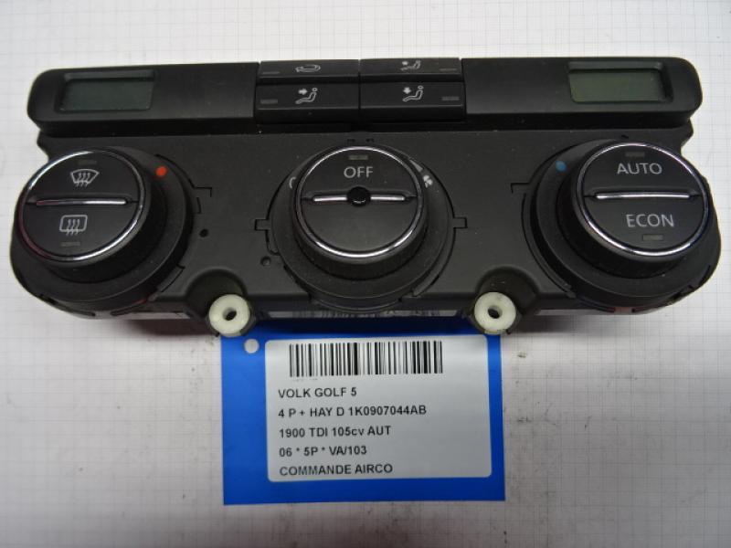 BEDIENINGSPANEEL AIRCO Vw GOLF V 11/03 - 08