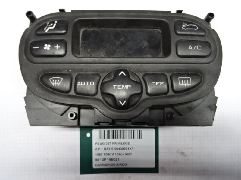 AIRCO SWITCH Peugeot 307 8/00 - 6/05