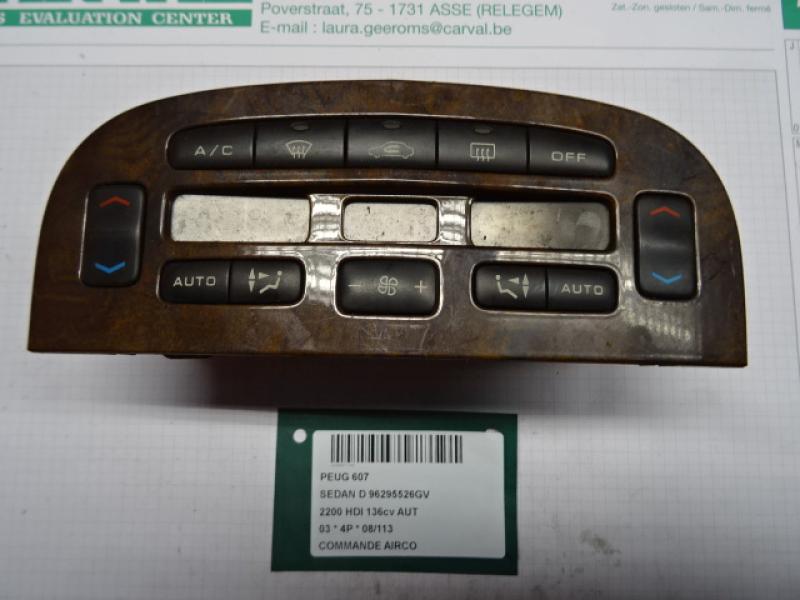 BEDIENINGSPANEEL AIRCO Peugeot 607