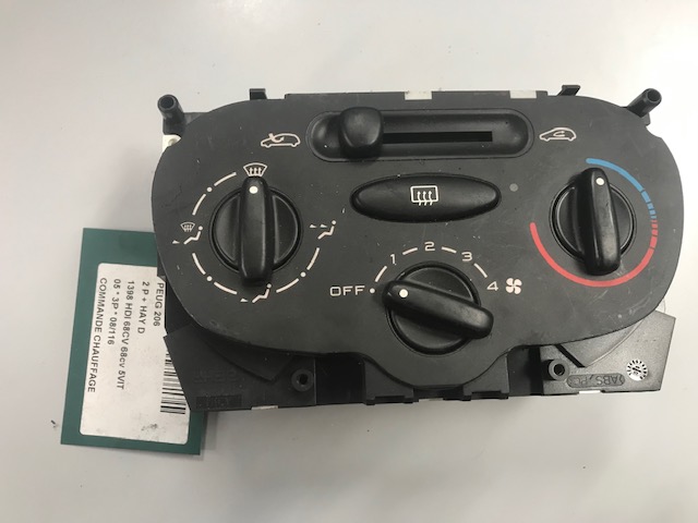 BEDIENINGSPANEER VERWARMING Peugeot 206 - 2/09
