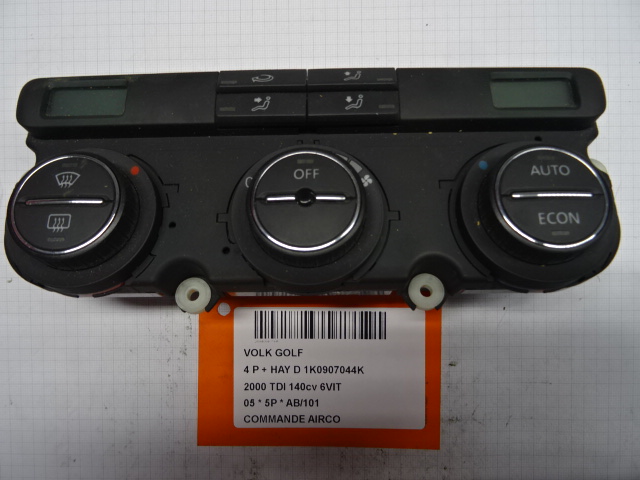 BEDIENINGSPANEEL AIRCO Vw GOLF V 11/03 - 08