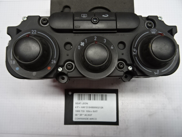 BEDIENINGSPANEEL AIRCO Seat LEON (2) (1P)  9/05 - 12