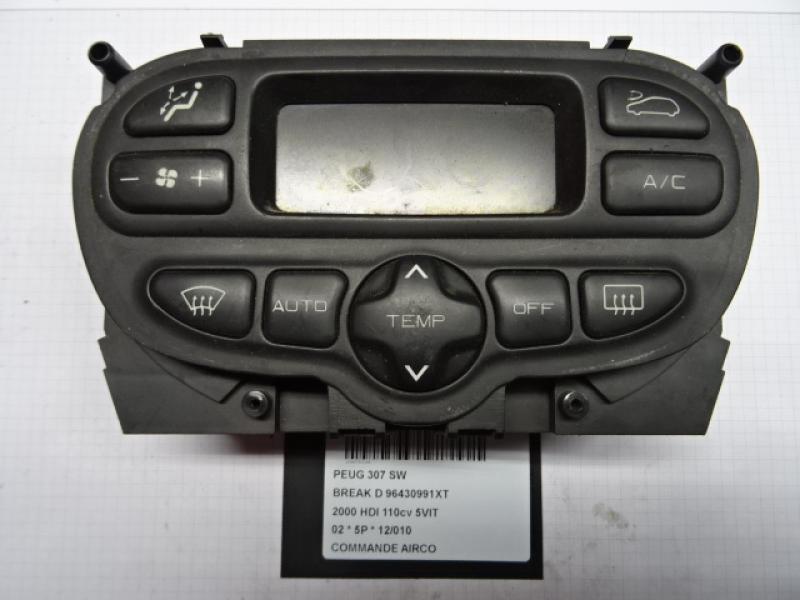 BEDIENINGSPANEEL AIRCO Peugeot 307 8/00 - 6/05