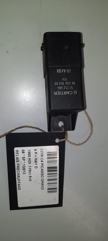 RELAIS DE PRECHAUFFAGE Citroen C4 GR. PICASSO 06 - 13