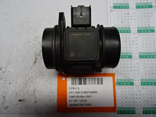 DEBIMETRE D&#039;AIR Citroen C2 03 &gt; 17