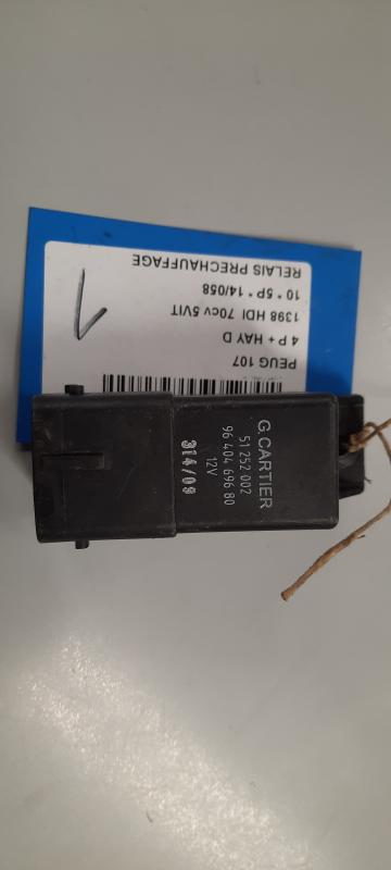 VOORGLOEI RELAIS Peugeot 107 (1) 2/09 - 3/12 Facelift