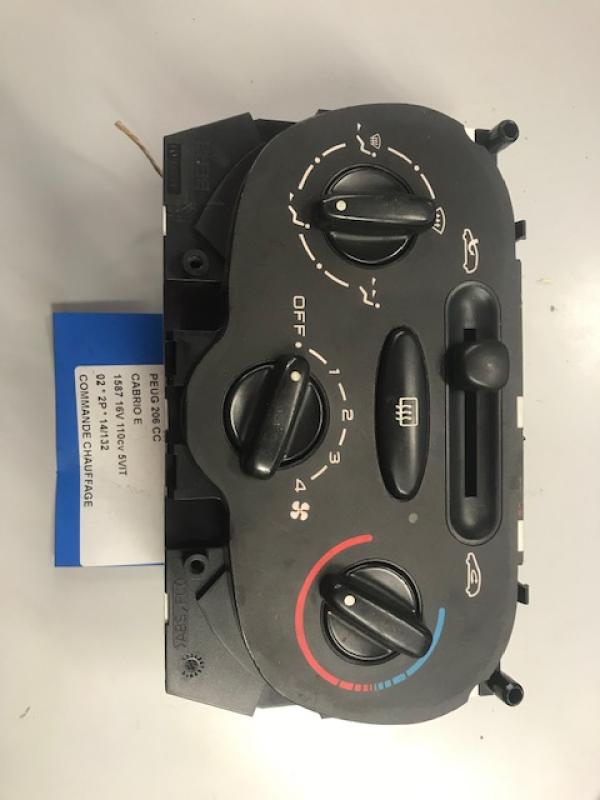 COMMANDE DE CHAUFFAGE Peugeot 206 - 2/09