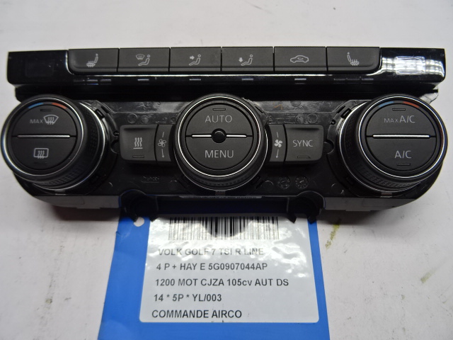 BEDIENINGSPANEEL AIRCO Vw GOLF VII 11/12 - 17