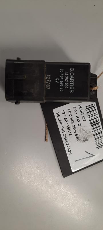 VOORGLOEI RELAIS Peugeot 307 7/05 - 08