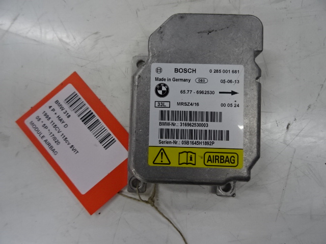 MODULE D&#039;AIRBAG Bmw 3 E46 4D 02 - 05
