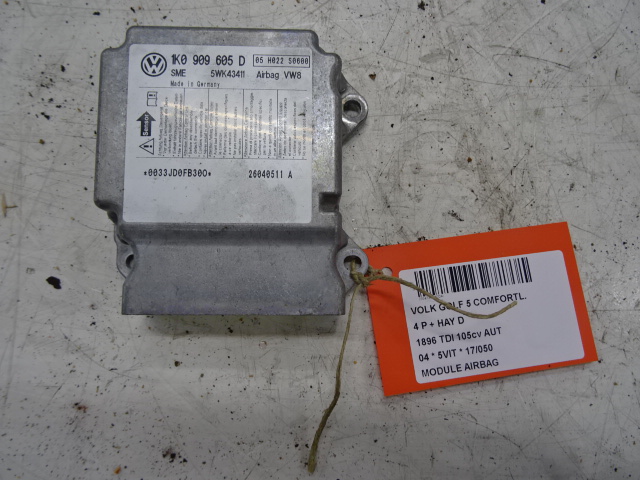 MODULE D&#039;AIRBAG Vw GOLF V 11/03 - 08
