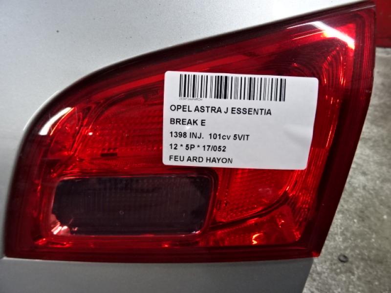LICHT ACHTERKLEP RECHTS Opel ASTRA J 10 - 15 5P/D