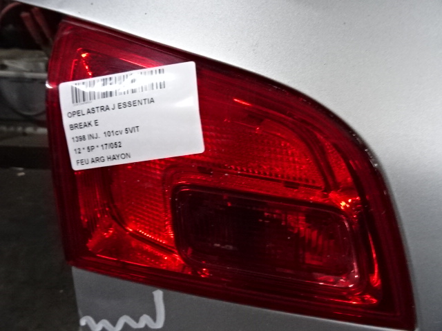 LICHT ACHTERKLEP LINKS Opel ASTRA J 10 - 15 5P/D