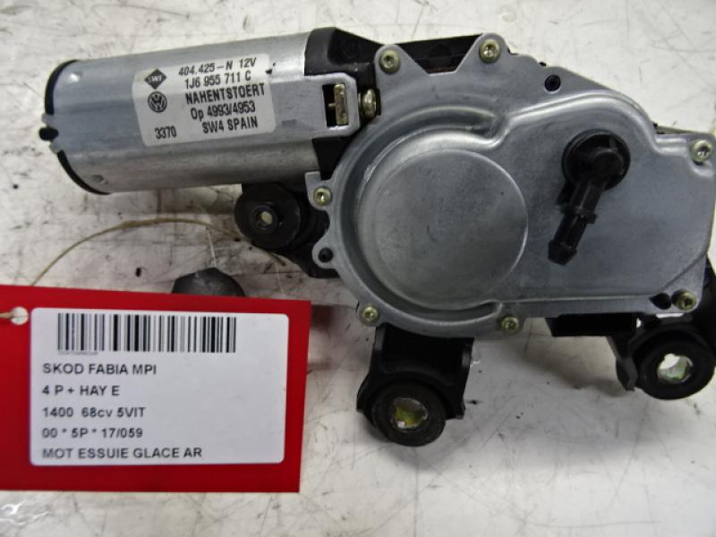 MOTEUR D'ESSUIE-GLACE ARRIERE Skoda FABIA (6Y) 00 - 9/04