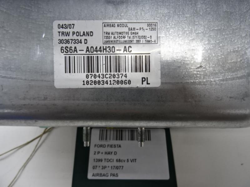 AIRBAG PASSAGIER Ford FIESTA 11/05 - 10/08