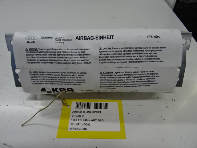 AIRBAG PASSAGIER Audi A4 11/11 - 15