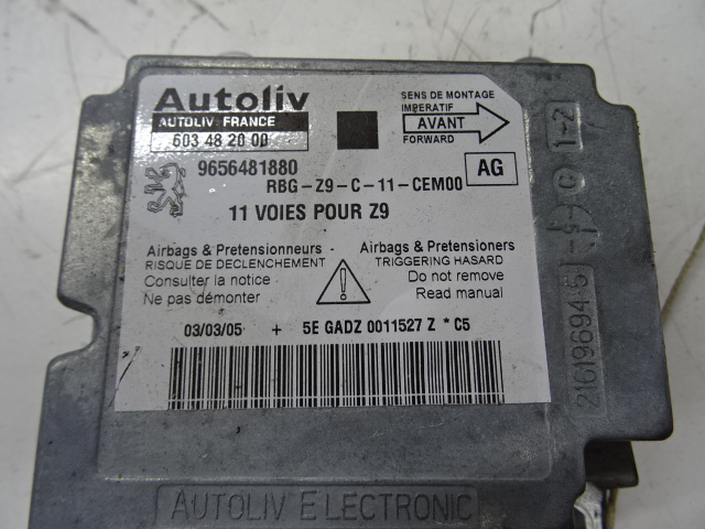 MODULE D&#039;AIRBAG Peugeot 607