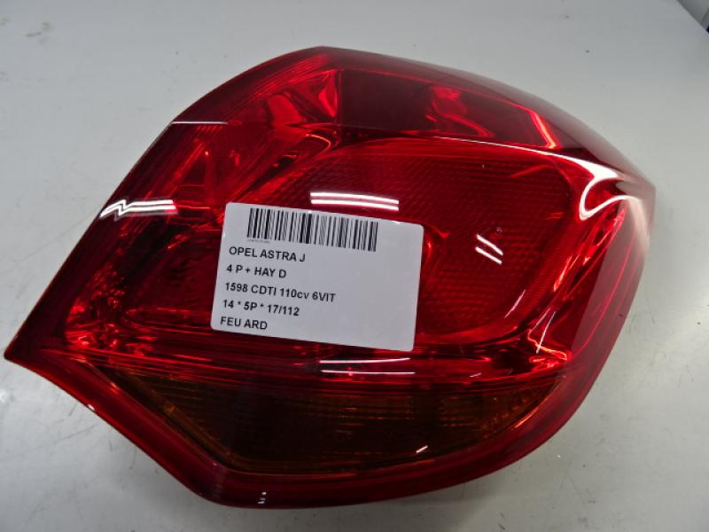 RUCKLICHT RECHTS Opel ASTRA J 10 - 15 5P/D