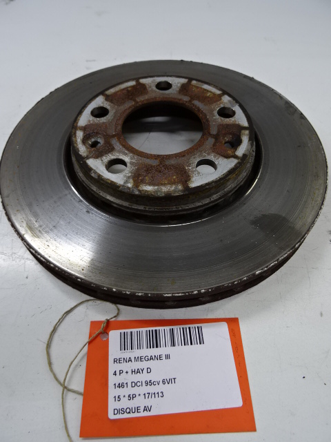 REMSCHIJF VOOR Renault MEGANE 09 - 15