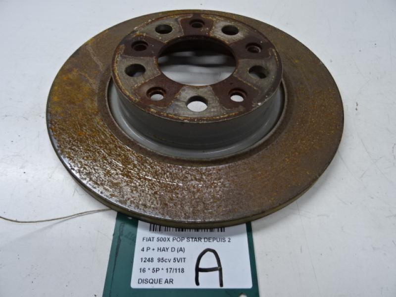 DISQUE ARRIERE Fiat 500X 9/14 - 8/18