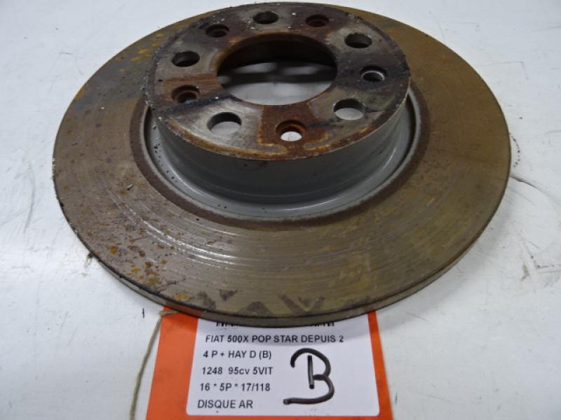 DISQUE ARRIERE Fiat 500X 9/14 - 8/18
