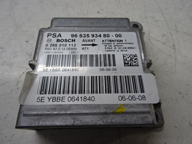 AIRBAG MODULE Peugeot 207 2/06 > 15