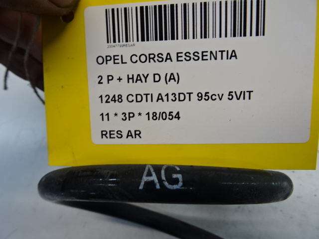 ACHTERVEER Opel CORSA D 01/11 - 15