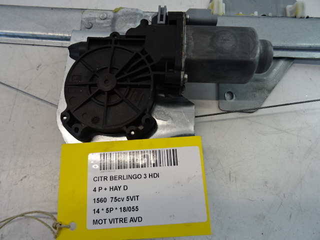 MOTOR RUITMECHANISME VOOR RECHTS Citroen BERLINGO 08 - 18