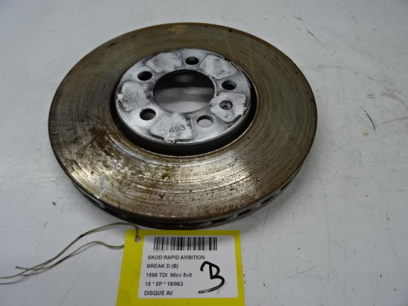 BREMSSCHEIBE VORNE Skoda RAPID 12/12 - 5/17