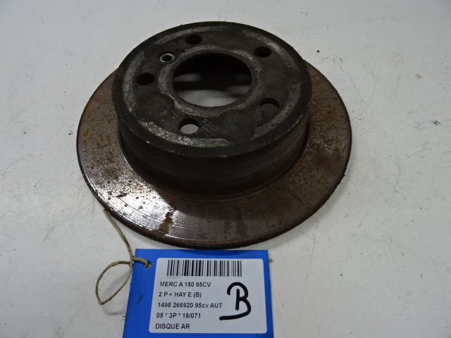 REMSCHIJF ACHTER Mercedes-Benz A W169 04 - 5/2008