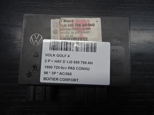 COMPUTER COMFORT Vw GOLF IV 11/97 - 03