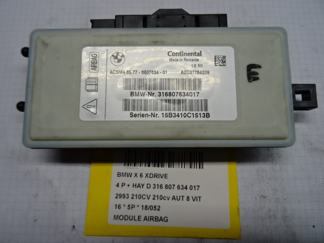 AIRBAG MODULE Bmw X6 F16 08/14 - 19