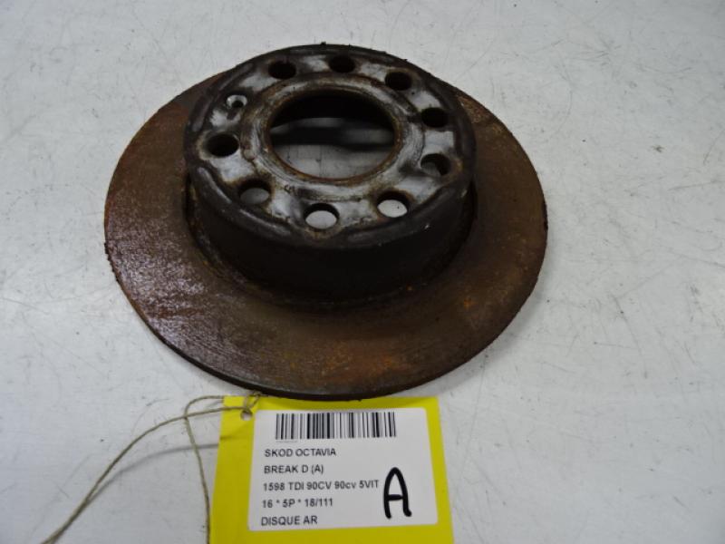 REMSCHIJF ACHTER Skoda OCTAVIA (5E) 11/12 - 3/17