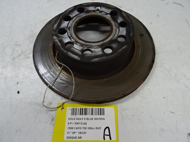 DISQUE ARRIERE Vw GOLF VI 11/08 - 13