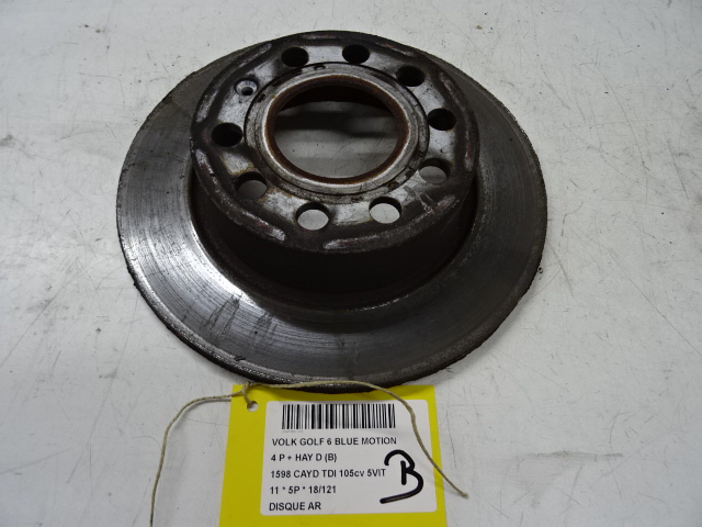 DISQUE ARRIERE Vw GOLF VI 11/08 - 13