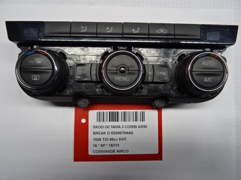 BEDIENINGSPANEEL AIRCO Skoda OCTAVIA (5E) 11/12 - 3/17