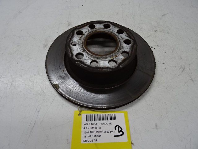 DISQUE ARRIERE Vw GOLF VI 11/08 - 13