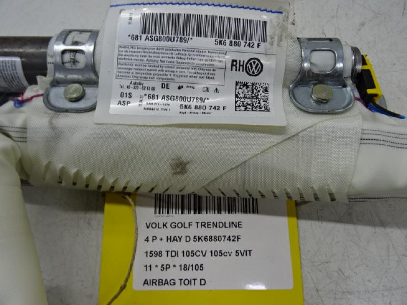 HIMMEL AIRBAG RECHTS Vw GOLF VI 11/08 - 13