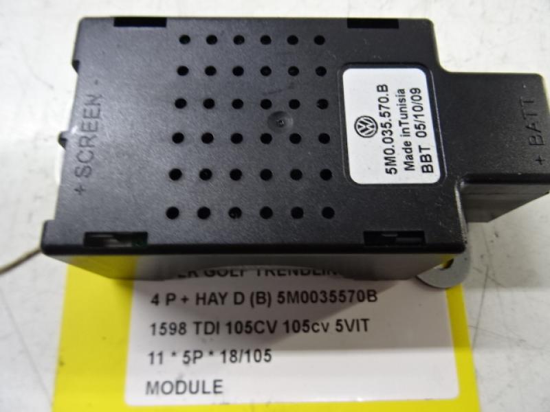 MODULE Vw GOLF VI 11/08 - 13