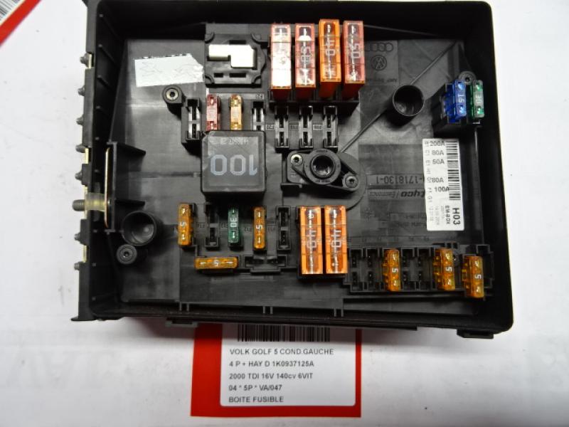 BOITE A FUSIBLES Vw GOLF V 11/03 - 08