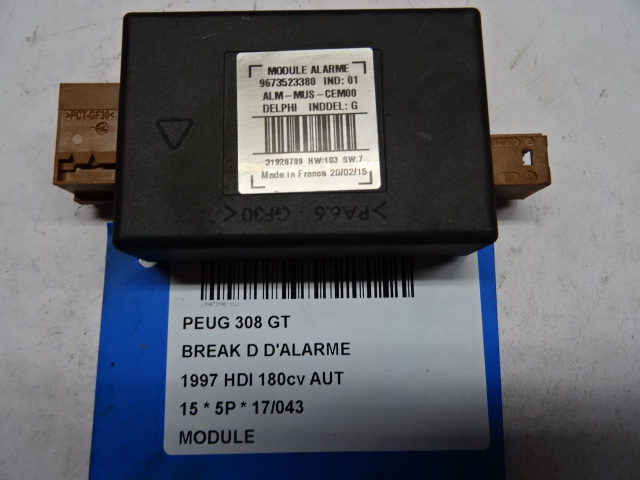 MODULE Peugeot 308 (2) 9/13-6/17