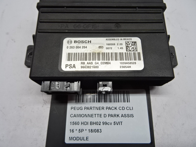 MODULE Peugeot PARTNER 08 - 18