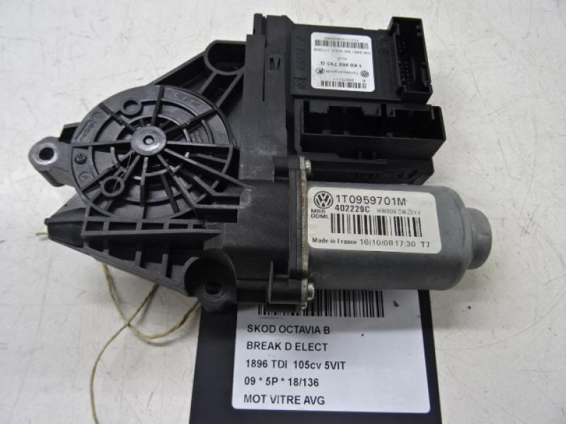 MOTOR RUITMECHANISME VOOR LINKS Skoda OCTAVIA (1Z) 09 - 13