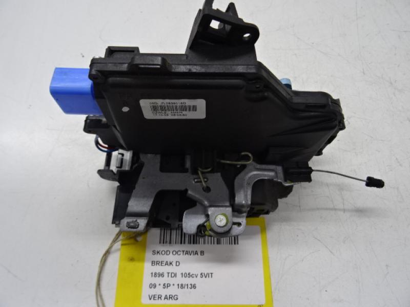 VERGRENDELING ACHTER LINKS Skoda OCTAVIA (1Z) 09 - 13