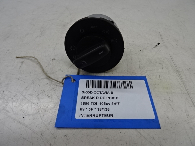 INTERRUPTEUR Skoda OCTAVIA (1Z) 09 - 13