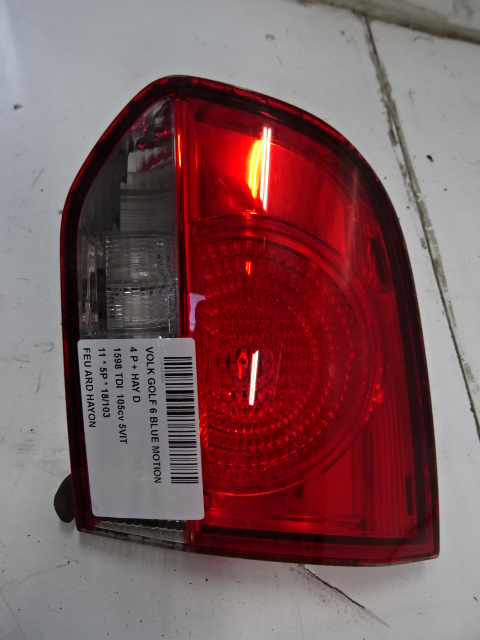 LICHT ACHTERKLEP RECHTS Vw GOLF VI 11/08 - 13