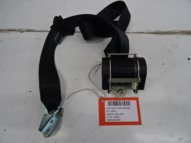VEILIGHEIDSGORDEL ACHTER LINKS Vw GOLF VI 11/08 - 13
